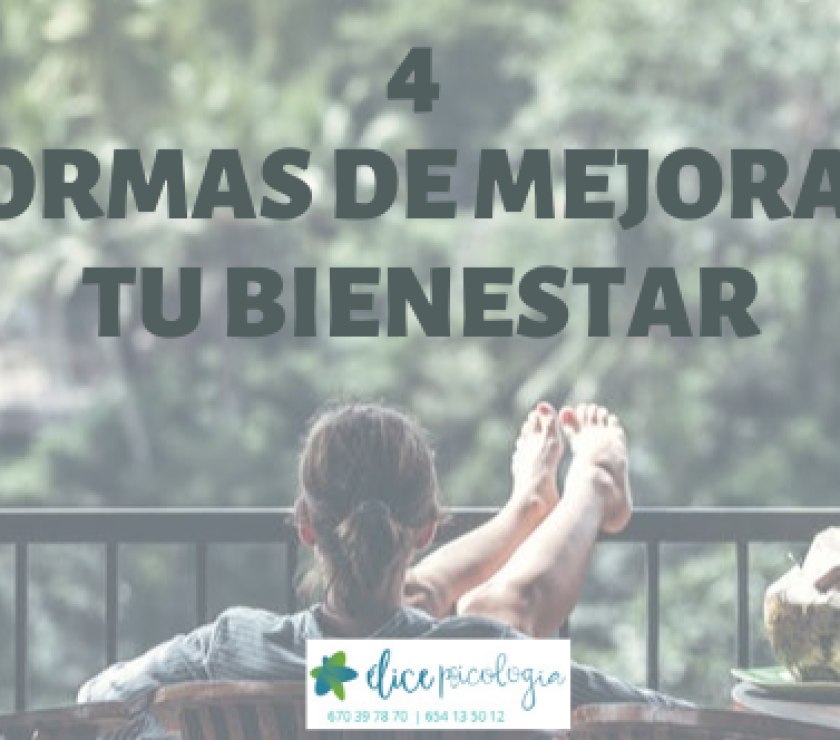 4 formas de mejorar el bienestar