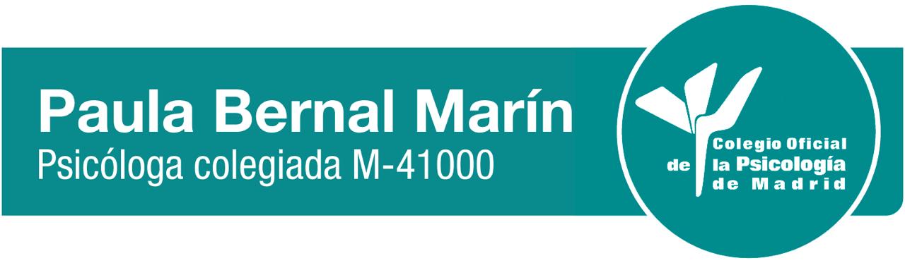 Paula Bernal Marín, psicóloga colegiada M-41000